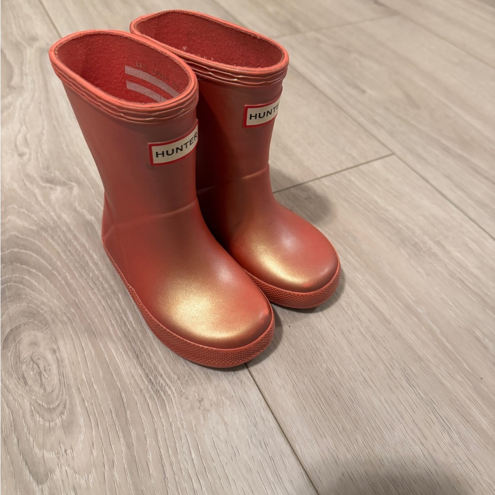 Hunter Kids' Red Rain Boots